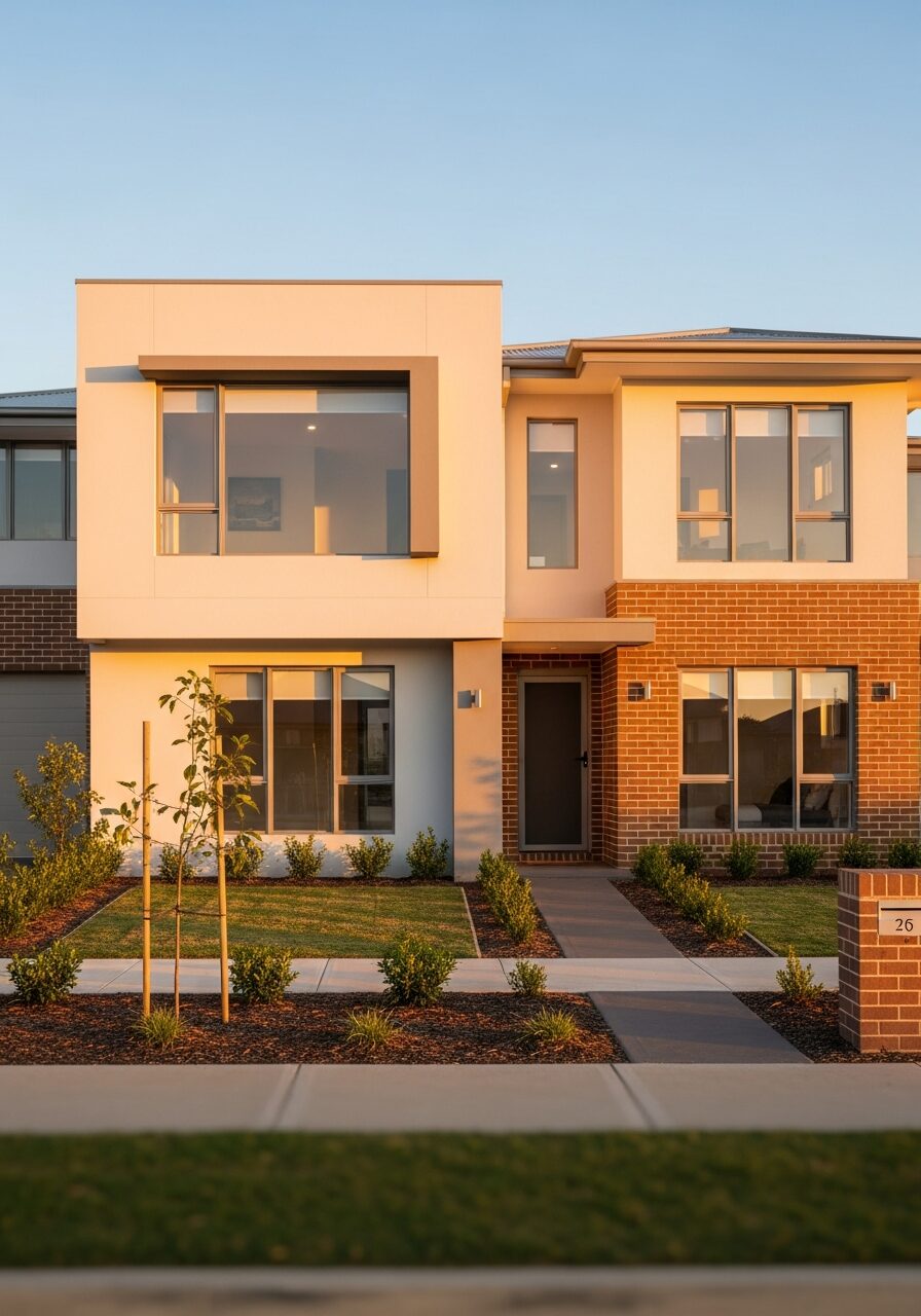 A modern Australian investment property at golden hour